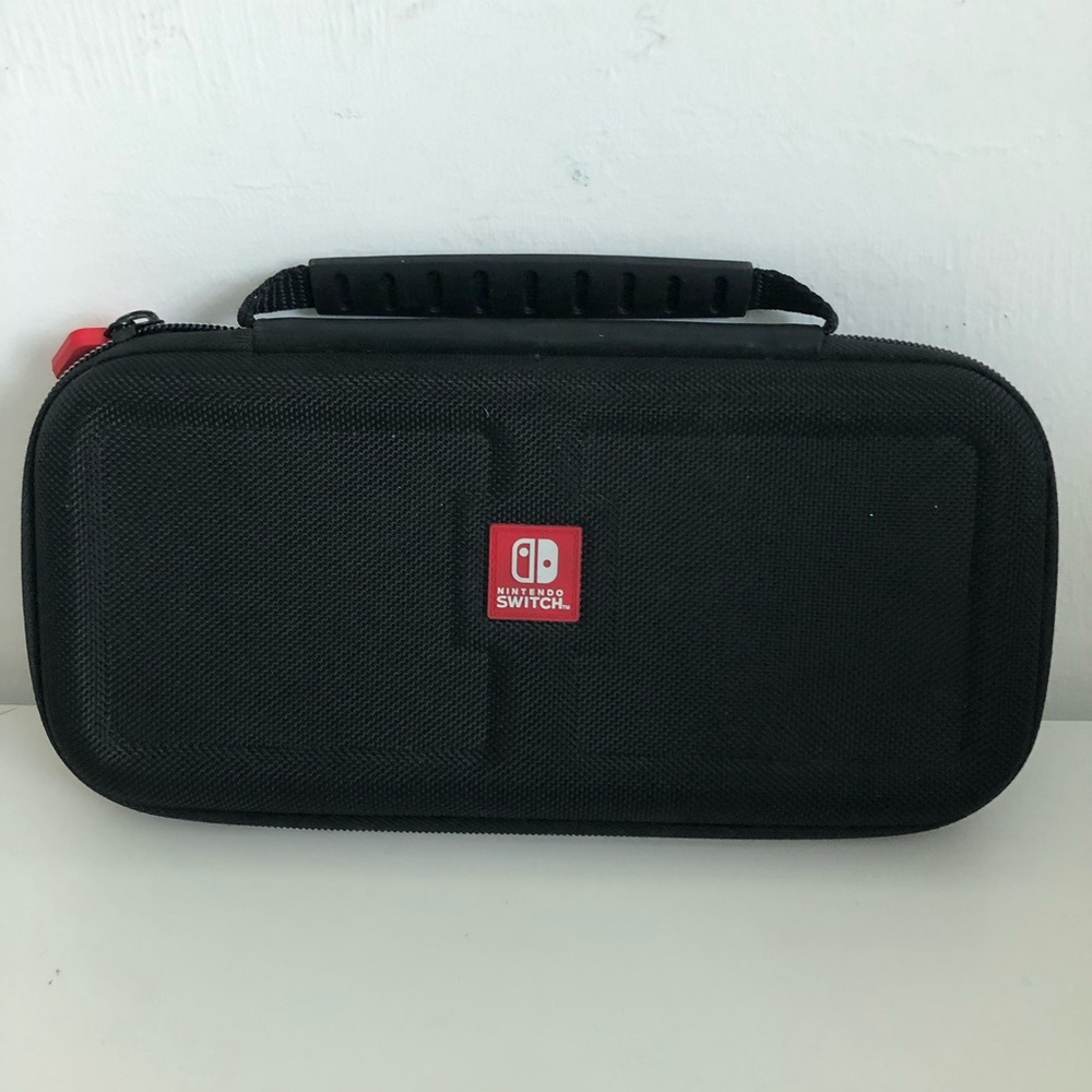 Nintendo Black Carry Case for Switch with Red Logo Accent